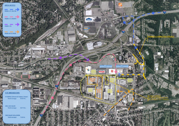 detailed map & diagram of Oakley Station